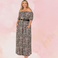 Zebra Maxi Dress