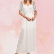 Cream Crochet Lace Dress - YouBoutiquepr