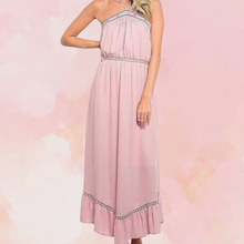 Load image into Gallery viewer, Rose Halter Dress
