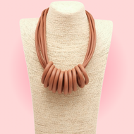 Rubber Hoops Necklace