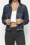 Frayed Dark Blue Jacket