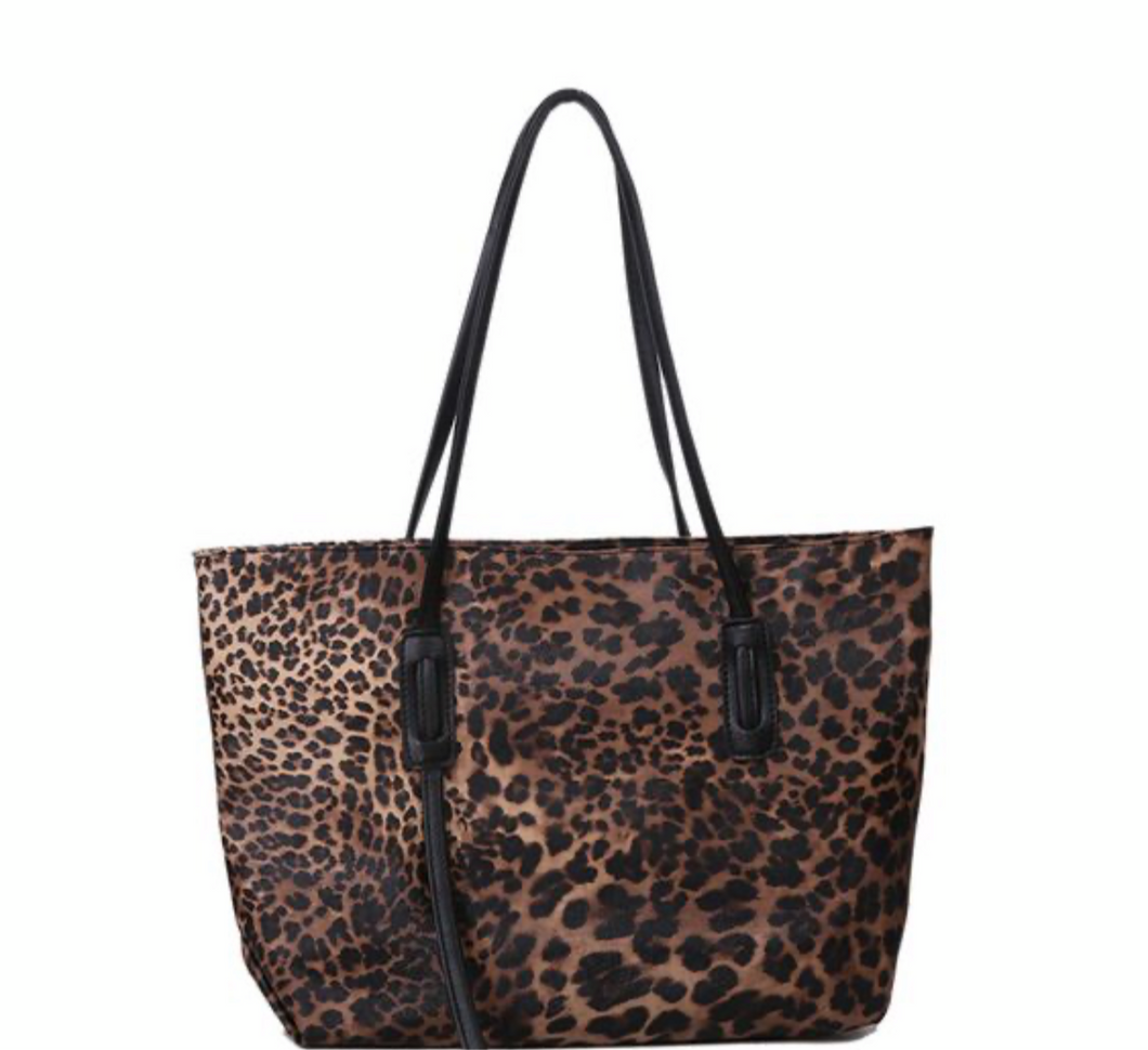 Animal Print Tan Purse