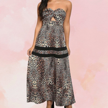 Load image into Gallery viewer, Strapples Leopard Dress
