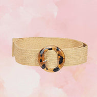 Animal Print Mimbre Belt