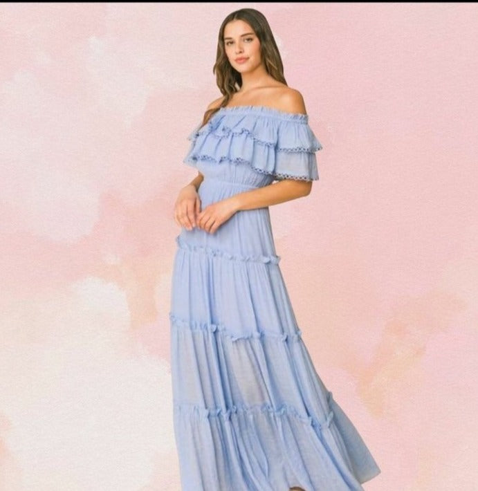 Baby Blue Maxi Dress